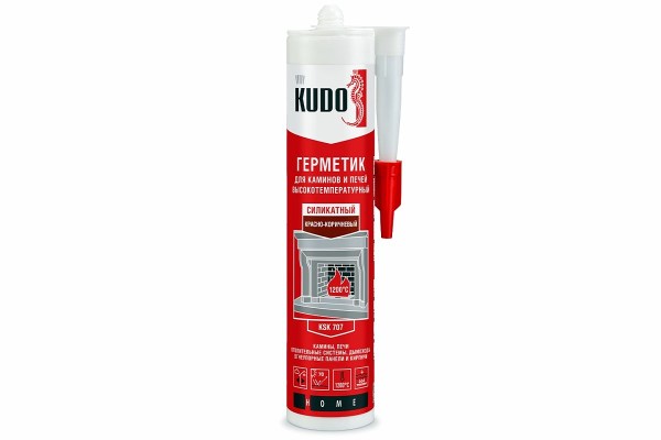 Герметик высокотемпературный KUDO KSK707 красно-коричневый (280 мл)